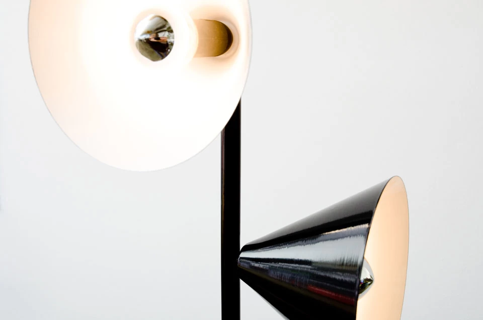 Lampadaire Design Métal Noir 6 Lumières – Image 4