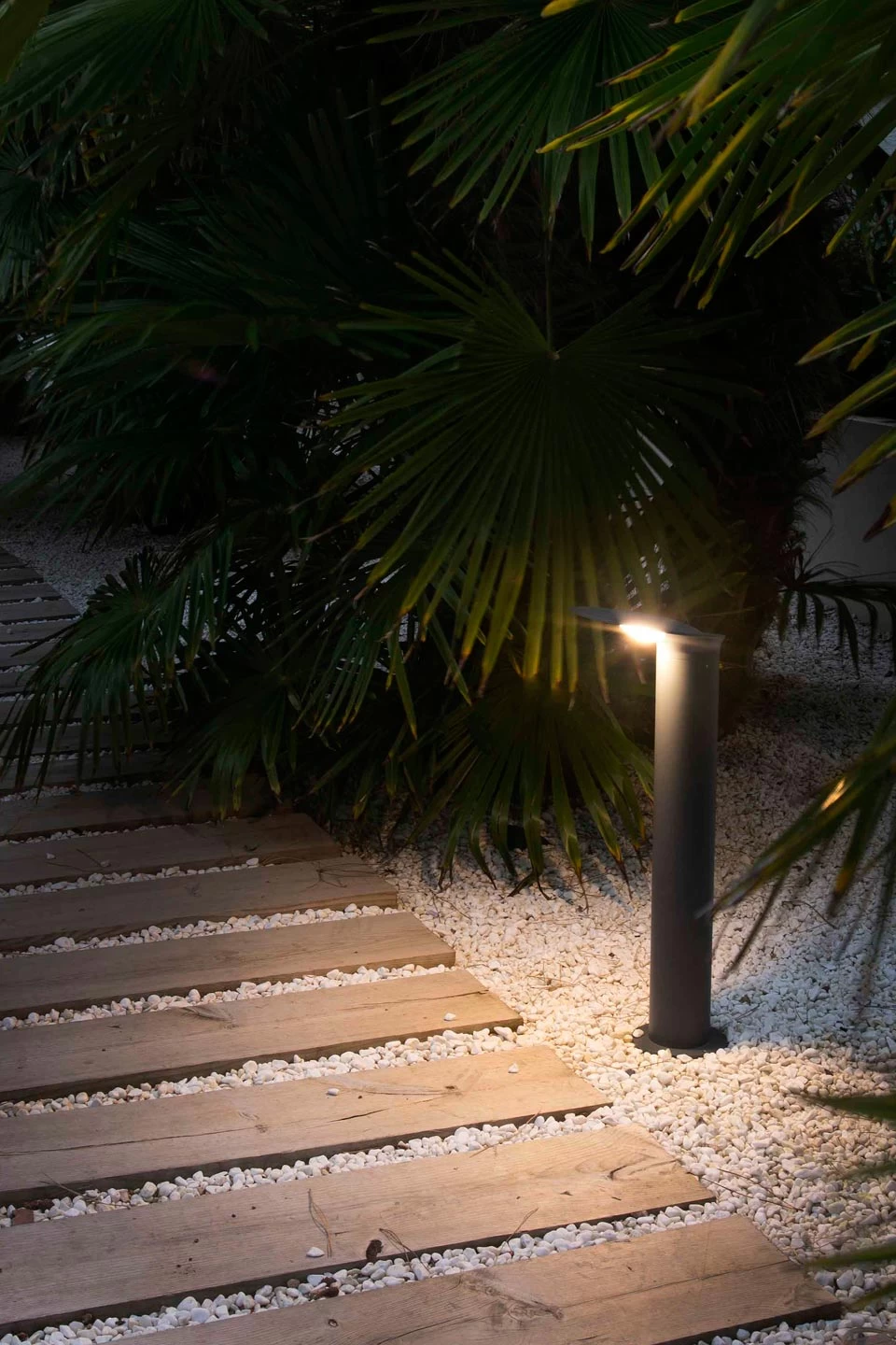 Balise Lotus En Aluminium Gris Anthracite Grand Modèle – Image 3