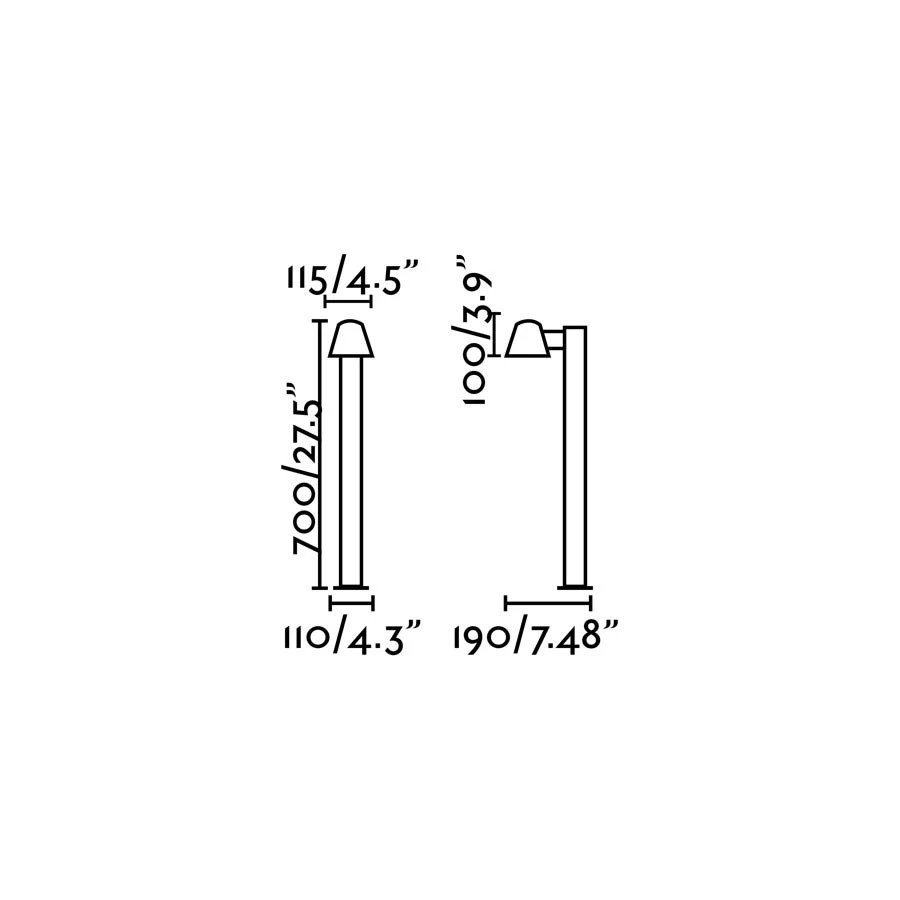 Balise D'extérieur à Petit Réflecteur Conique Gina – Image 3