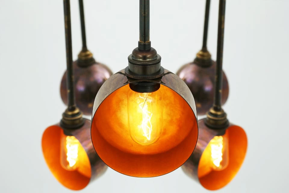 Lustre San Jose En Laiton Antique – Image 4