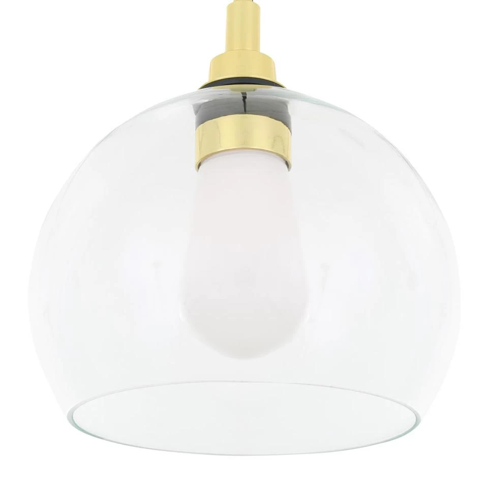 Suspension De Salle De Bain Contemporaine En Verre Transparent Leith – Image 2