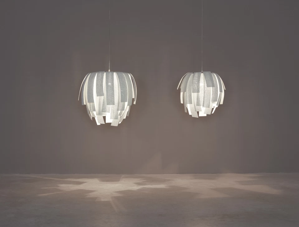 Suspension En Tissu Peint Blanc Crème Simetech Luisa – Image 3