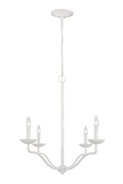 Lustre Chandelier Finition Plâtre Blanc Annie