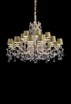 Lustre Doré 18 Lumières
