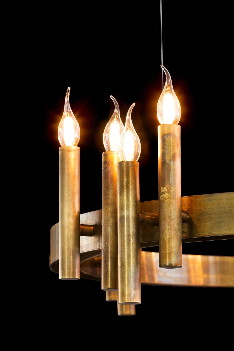 Shiro Lustre Chandelier Doré 18 Lumières – Image 3