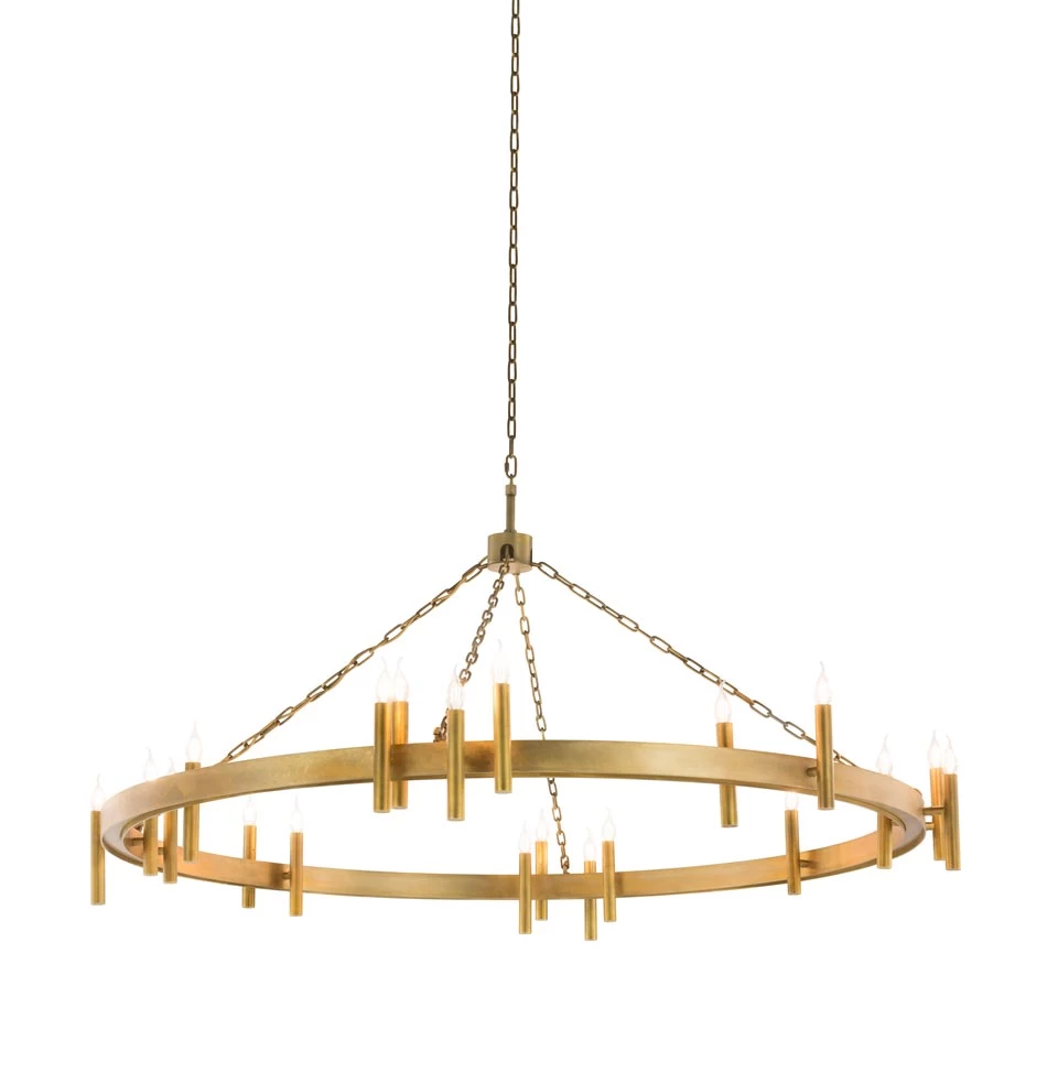 Shiro Lustre Chandelier Doré 18 Lumières – Image 4
