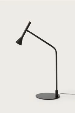 Lyb Lampe De Bureau En Métal Noir Mat