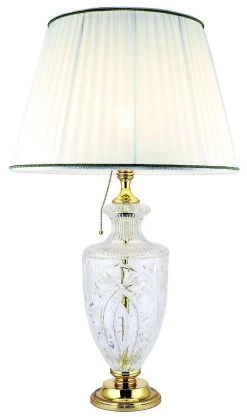 Madison Lampe à Poser En Cristal Gravé