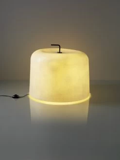 Ola Lampe De Sol Blanche En Fibre De Verre