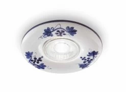 Pescara Spot Bleu Encastré Rond En Céramique