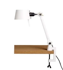 Petite Lampe De Bureau Ou D'atelier Bolt Desk Un Petit Bras En Métal Blanc Pur