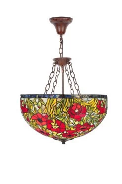 Plafonnier Tiffany Coquelicots