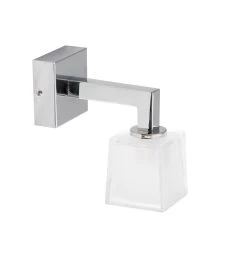 Quadra Spot Applique Coudée Une Verrerie Carrée