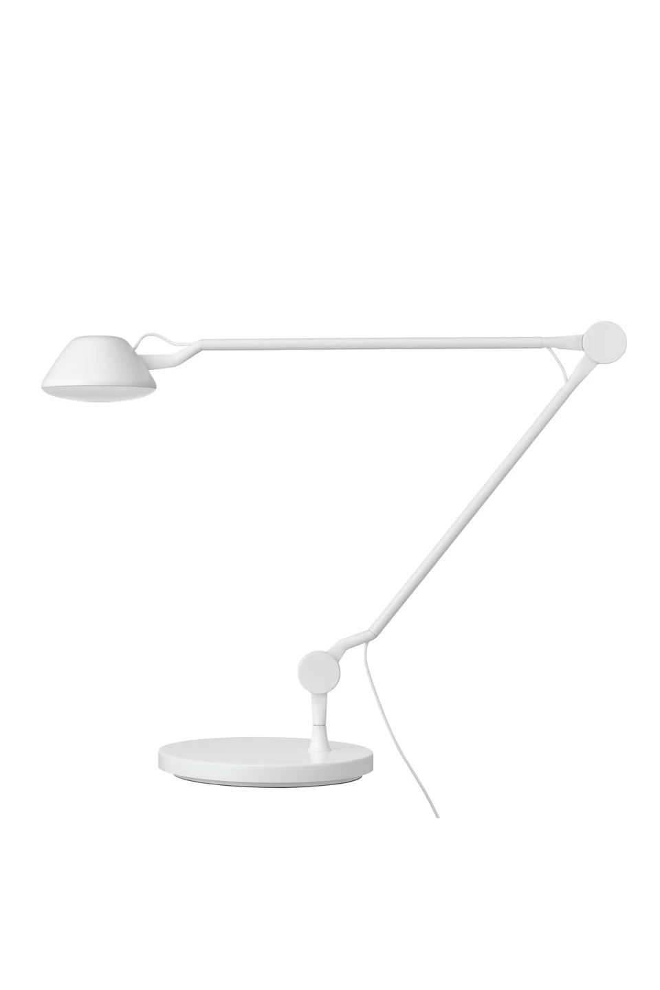 Fritz Hansen AQ01 Lampe De Table Articulée Blanche Avec Socle – Image 2