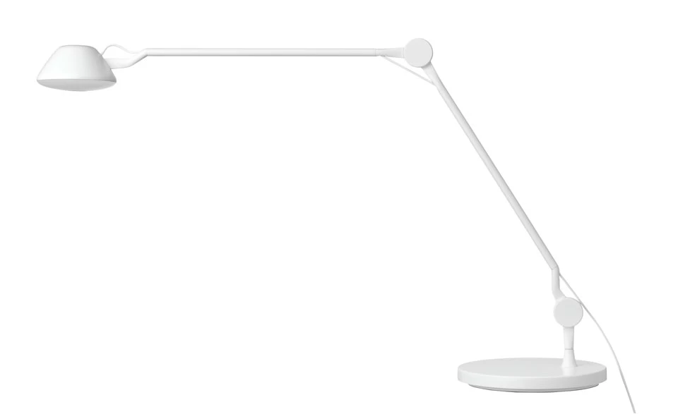 Fritz Hansen AQ01 Lampe De Table Articulée Blanche Avec Socle – Image 3