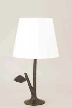 Sila Lampe De Table Branche En Bronze Patiné Noir