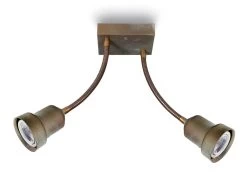 Silene Applique 2 Spots En Laiton Vieilli