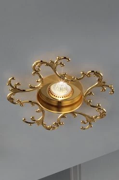 Spot Encastré En Laiton Poli