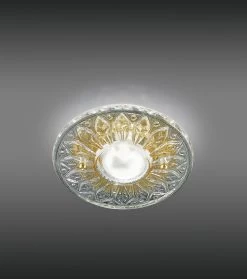 Spot D'intérieur En Verre Transparent Sculpté