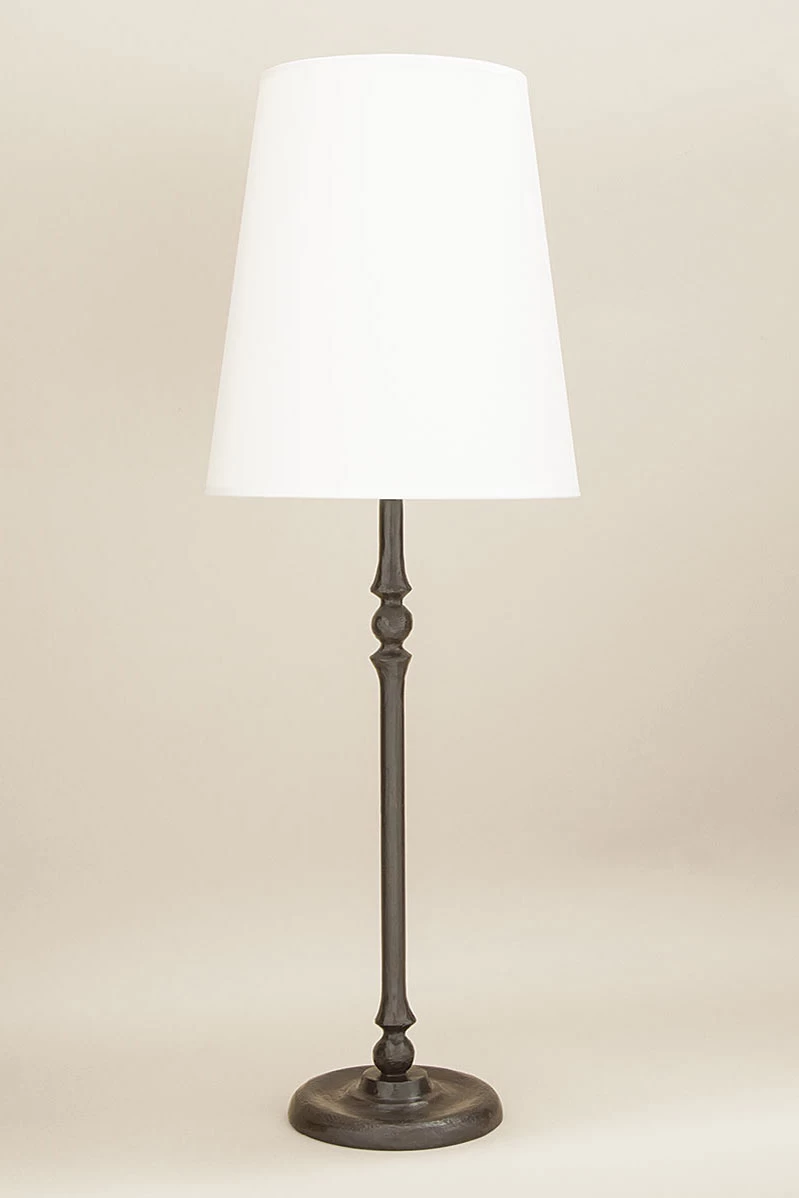 Stanislas Lampe De Table Bougeoir Bronze Noir