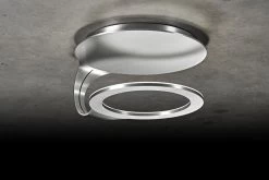 Supernova Plafonnier Contemporain Finition Aluminium Mat