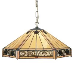 Suspension Art Déco Jaune Pâle