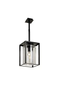 Suspension Courte Dome Verre Fumé