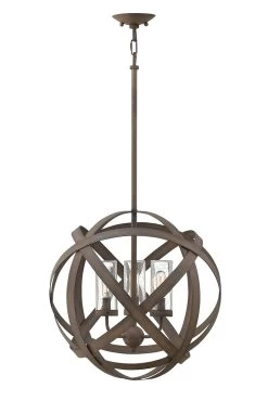 Suspension D'extérieur Ronde 3 Lumières Carson