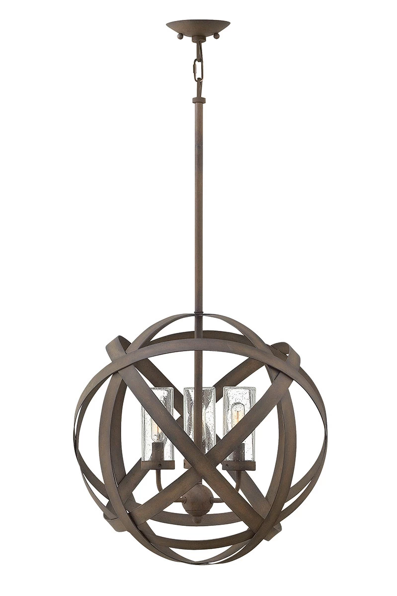 Suspension D'extérieur Ronde 3 Lumières Carson