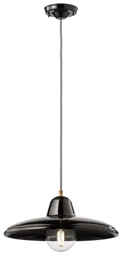 Suspension Noire En Céramique Black And White