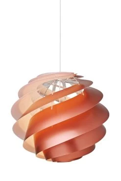 Le Klint Swirl Suspension Spirale Ronde Cuivre 30cm