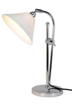 Task Ceramic Lampe De Bureau Abat Jour Porcelaine
