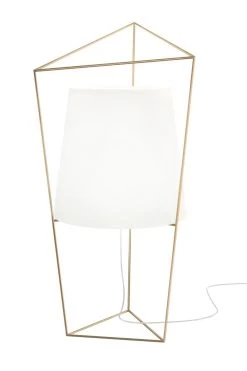 Tatu Lampe De Table Blanche Et Laiton
