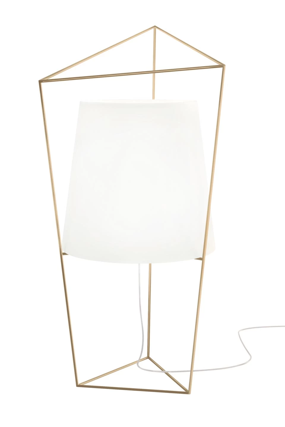 Tatu Lampe De Table Blanche Et Laiton