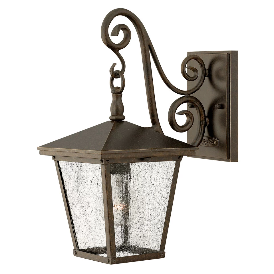 Trellis Applique Lanterne D'extérieur Bronze Petit Modèle